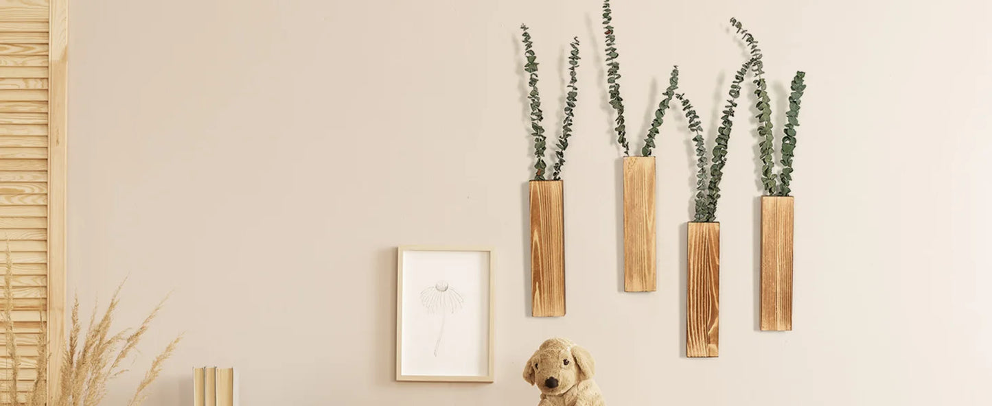 Hazel Wood Hanging Planter - Onyx Decor