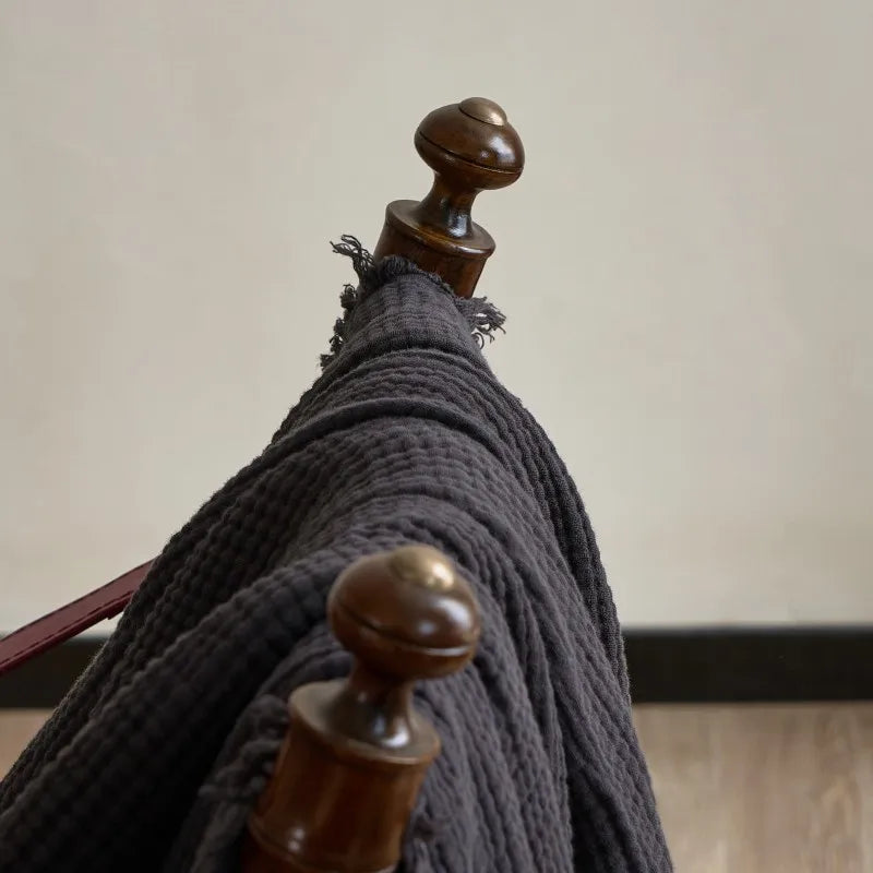 Maillard Cotton Tassel Throw Blanket - Onyx Decor