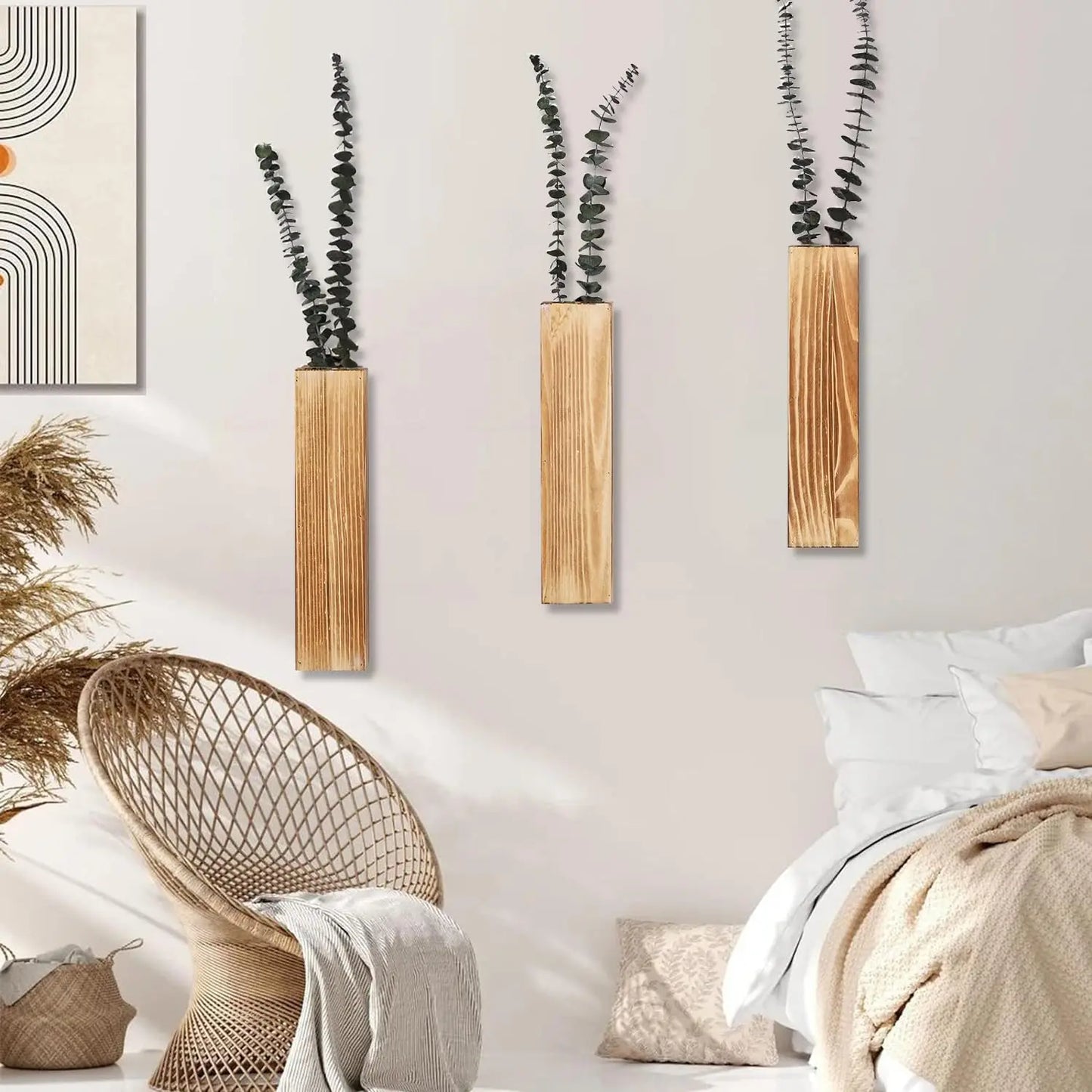 Hazel Wood Hanging Planter - Onyx Decor