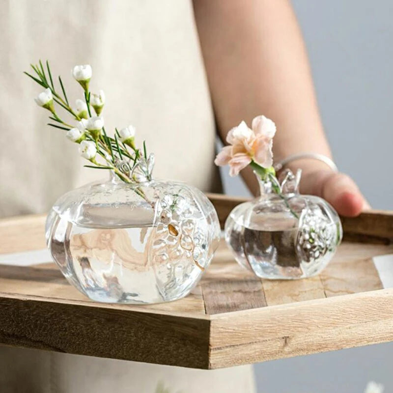 Nora Pomegranate Glass Propagation Vase - Onyx Decor