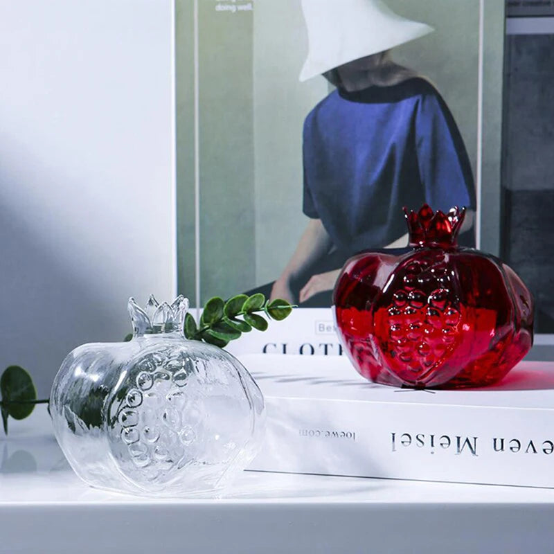 Nora Pomegranate Glass Propagation Vase - Onyx Decor