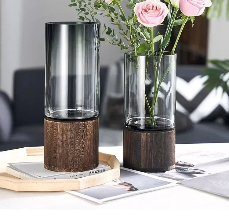 Milo Modern Glass Table Vase - Onyx Decor