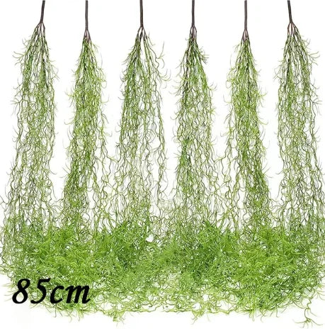 Hand Made Wicker Rattan Flower Planter Wall Hanging Wicker Rattam Basket Garden Vine Pot Plants Holder Garden Pots Wall Planter - Onyx Decor