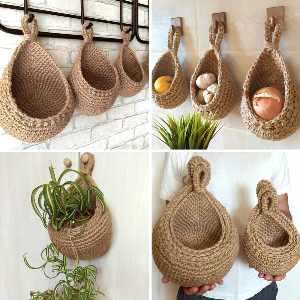 Clara Jute Hanging Basket - Onyx Decor