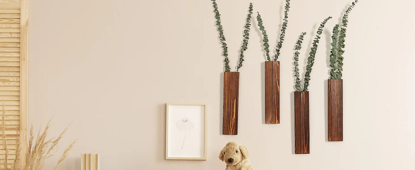 Hazel Wood Hanging Planter - Onyx Decor