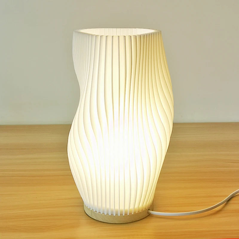 Amélie French Cream Pleated Table Lamp - Onyx Decor
