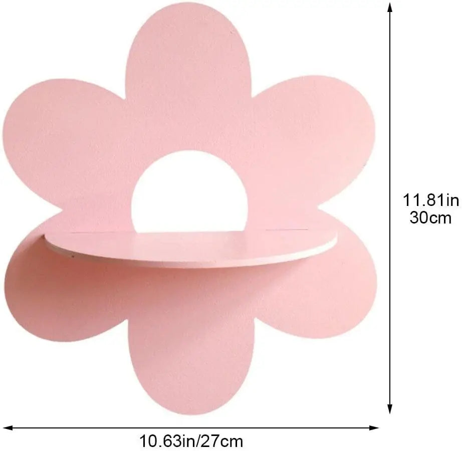 Blossom Wooden Floating Shelf - Onyx Decor