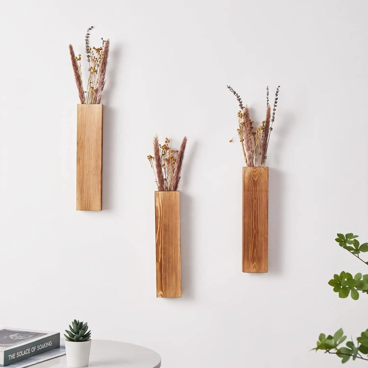 Hazel Wood Hanging Planter - Onyx Decor