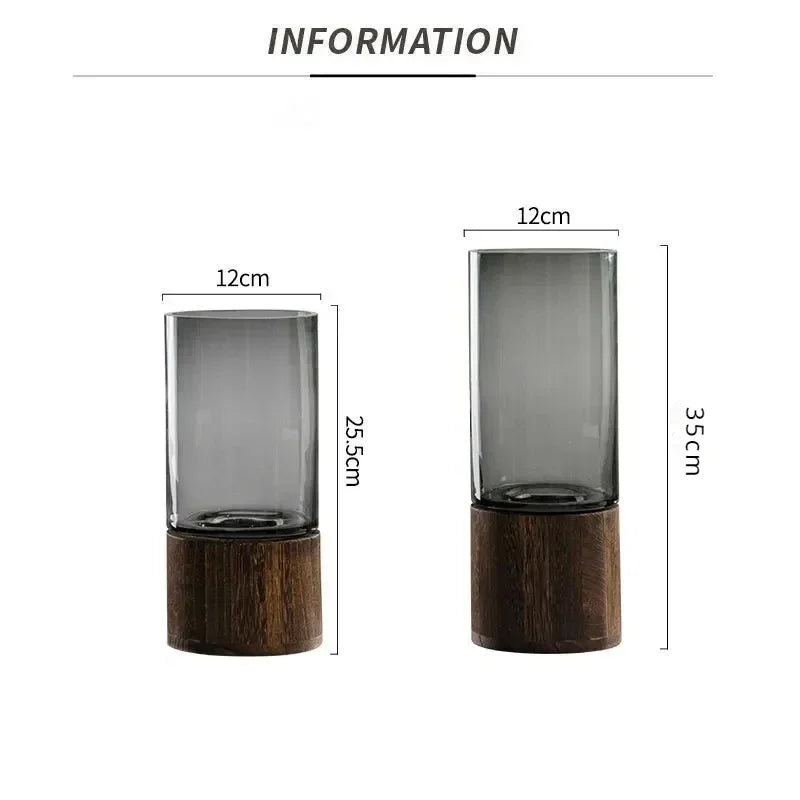 Milo Modern Glass Table Vase - Onyx Decor