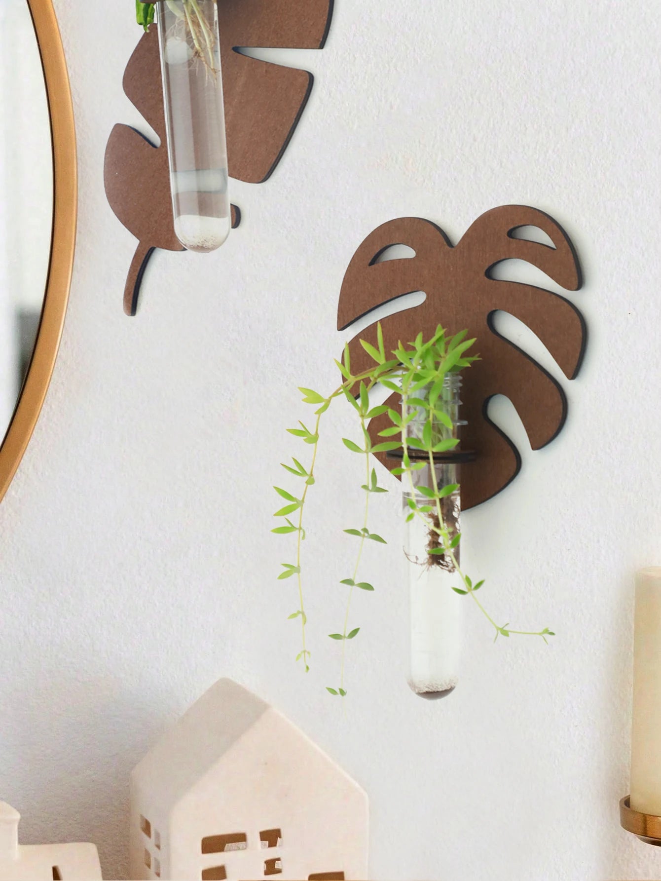 Chloe Leaf Wall Planter - Onyx Decor