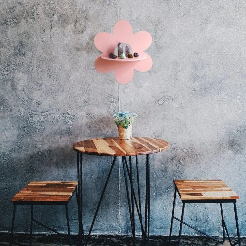 Blossom Wooden Floating Shelf - Onyx Decor