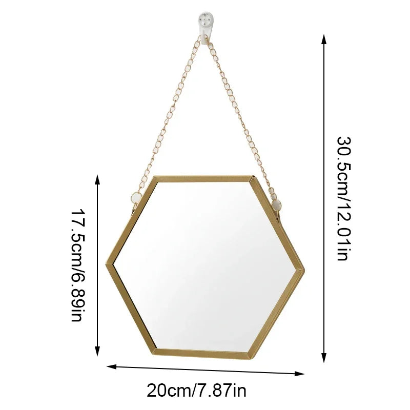 Soren Nordic Hexagon Wall Mirror - Onyx Decor