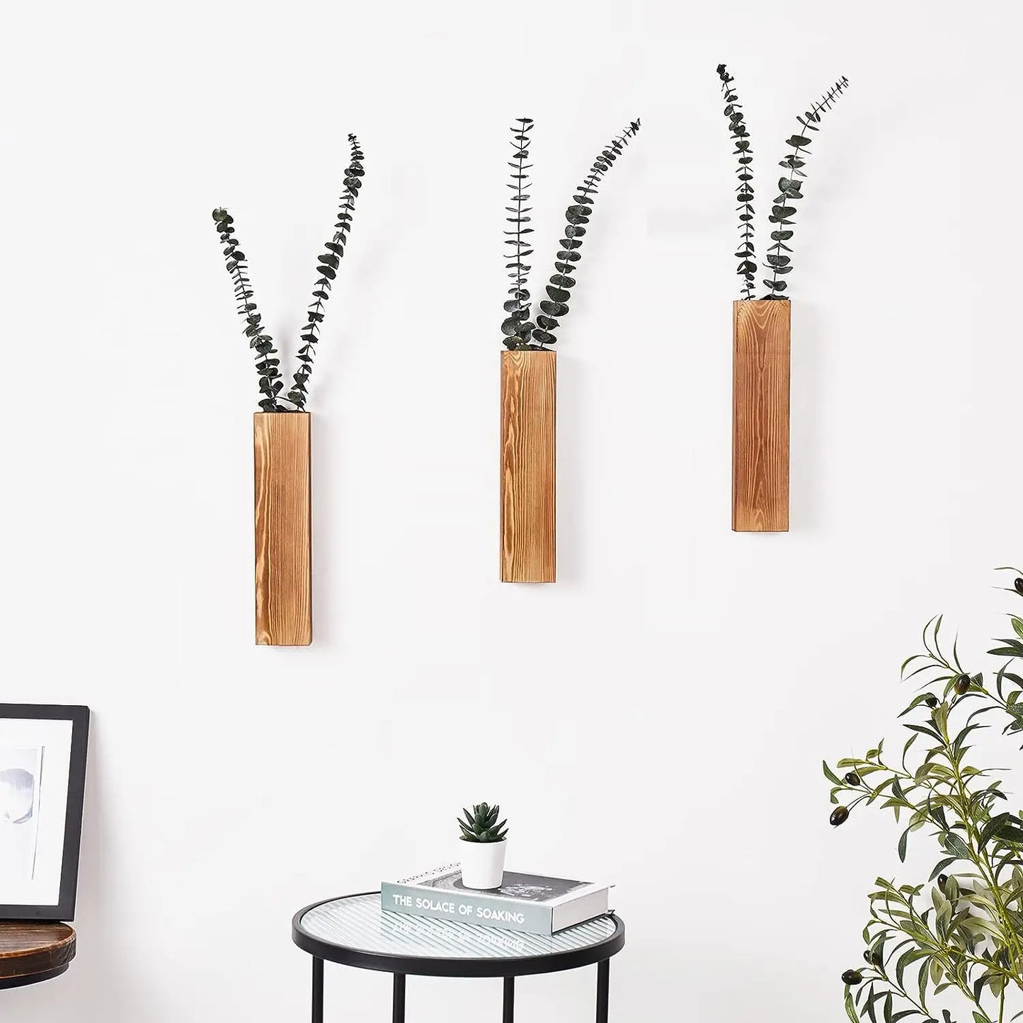Hazel Wood Hanging Planter - Onyx Decor