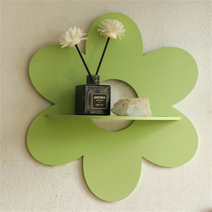 Blossom Wooden Floating Shelf - Onyx Decor