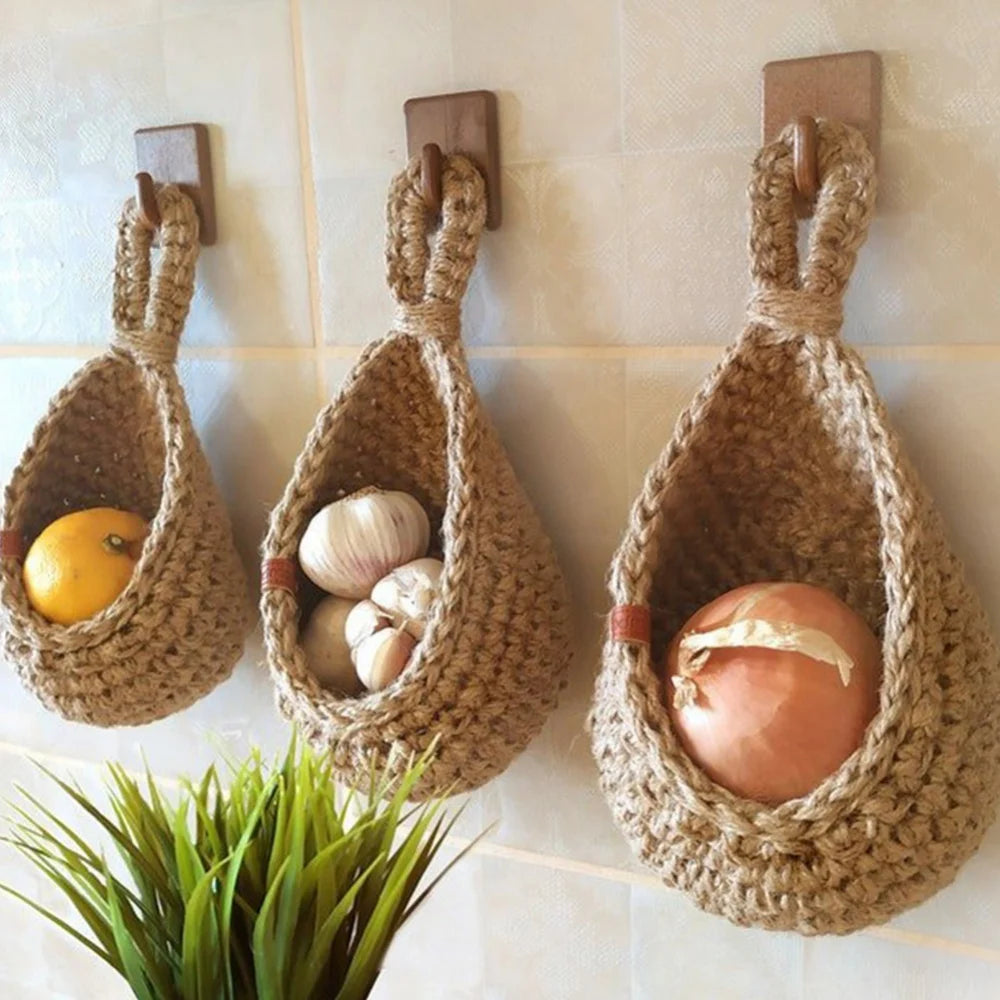 Clara Jute Hanging Basket - Onyx Decor