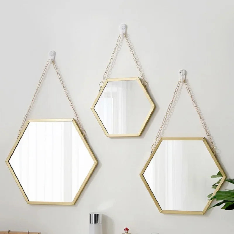 Soren Nordic Hexagon Wall Mirror - Onyx Decor