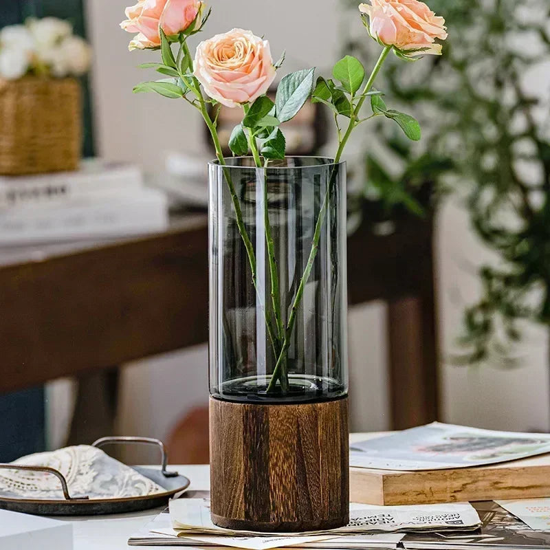 Milo Modern Glass Table Vase - Onyx Decor