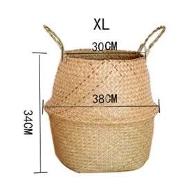 Coveview Woven Basket Planter - Onyx Decor