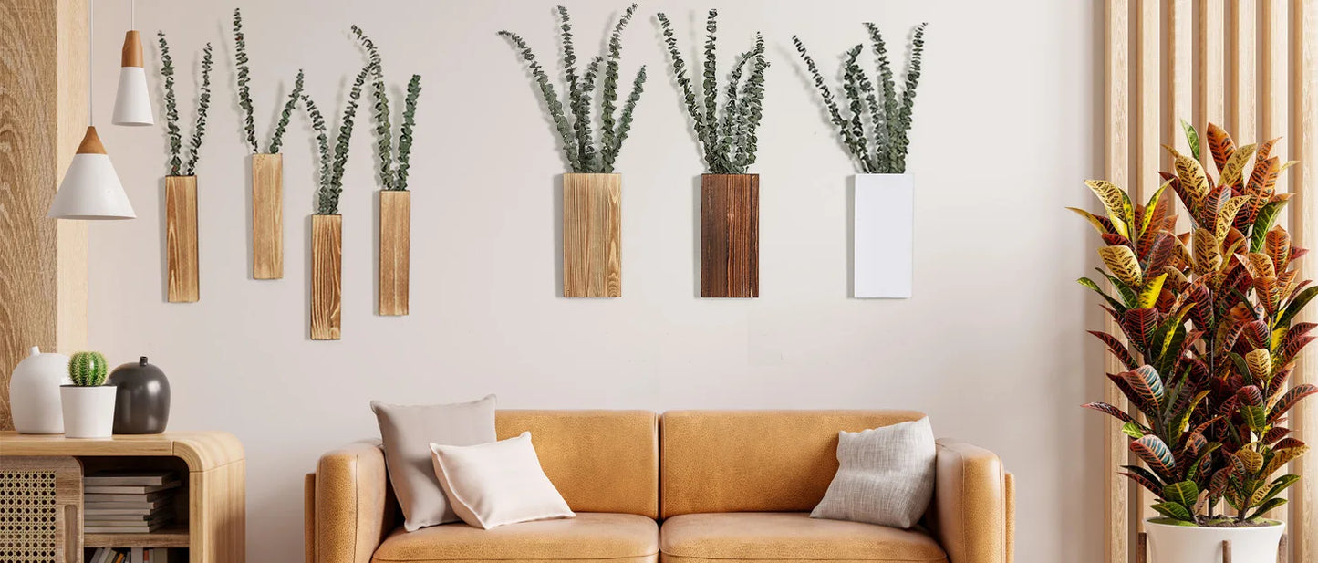 Hazel Wood Hanging Planter - Onyx Decor