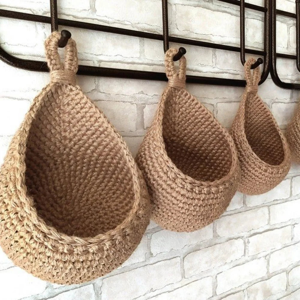 Clara Jute Hanging Basket - Onyx Decor