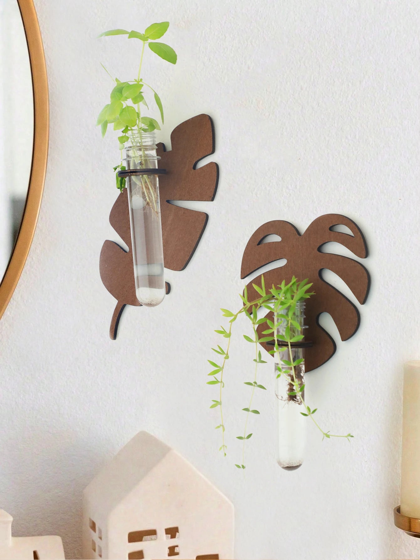 Chloe Leaf Wall Planter - Onyx Decor