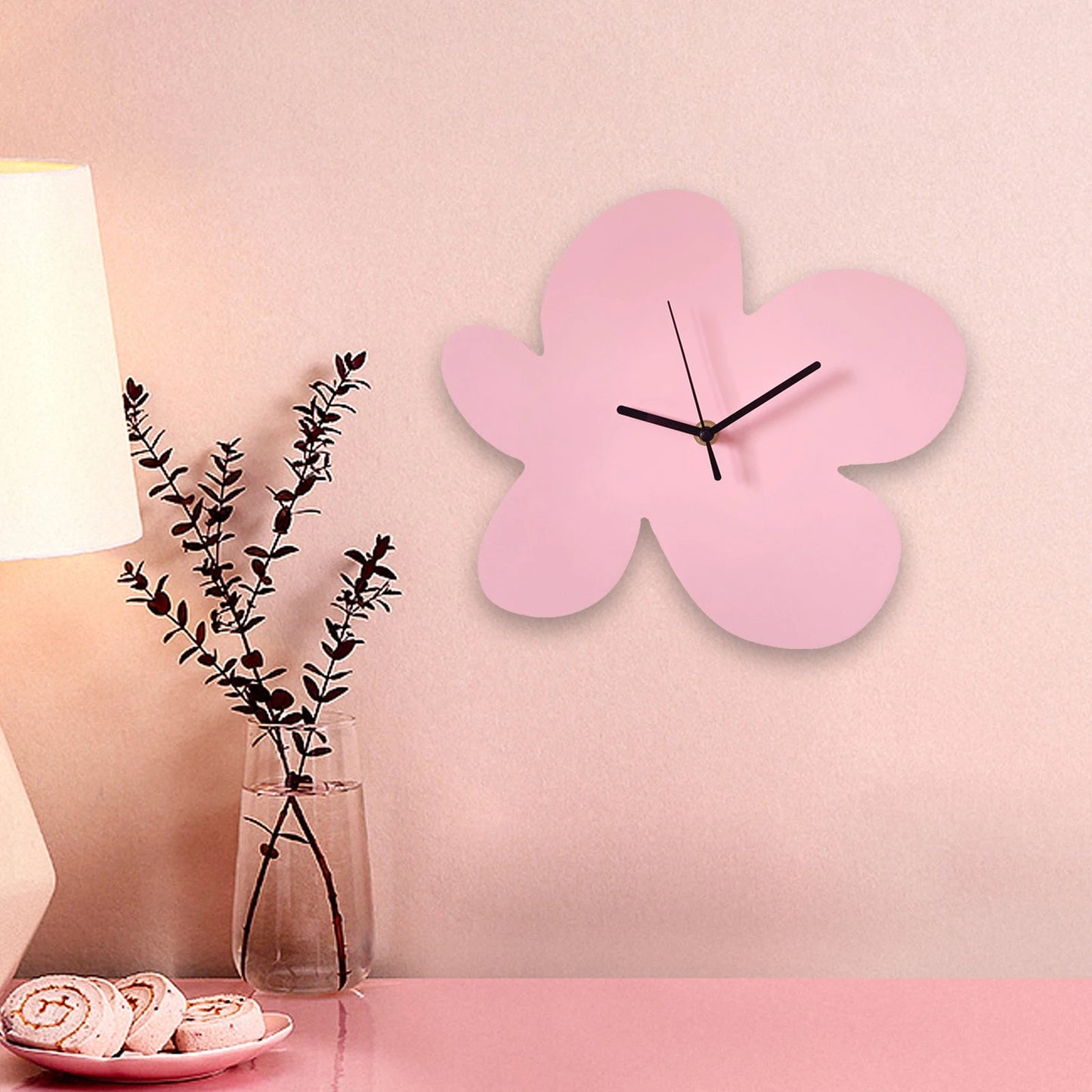 Lila Floral Wall Clock - Onyx Decor
