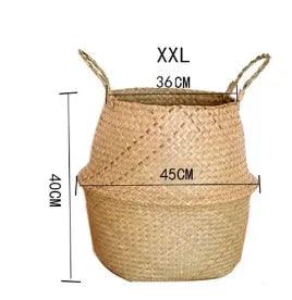 Coveview Woven Basket Planter - Onyx Decor