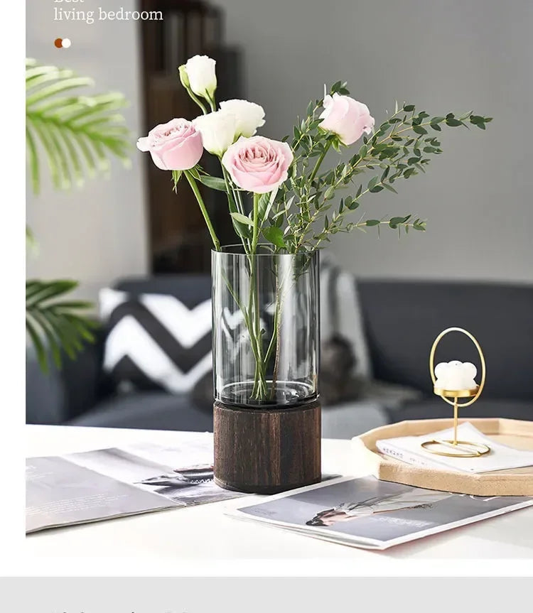 Milo Modern Glass Table Vase - Onyx Decor