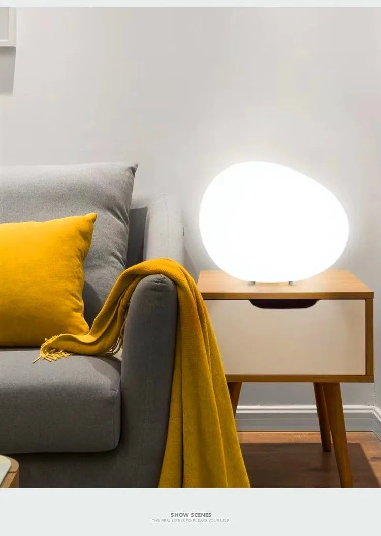 Serenity Cobblestone Table Lamp - Onyx Decor