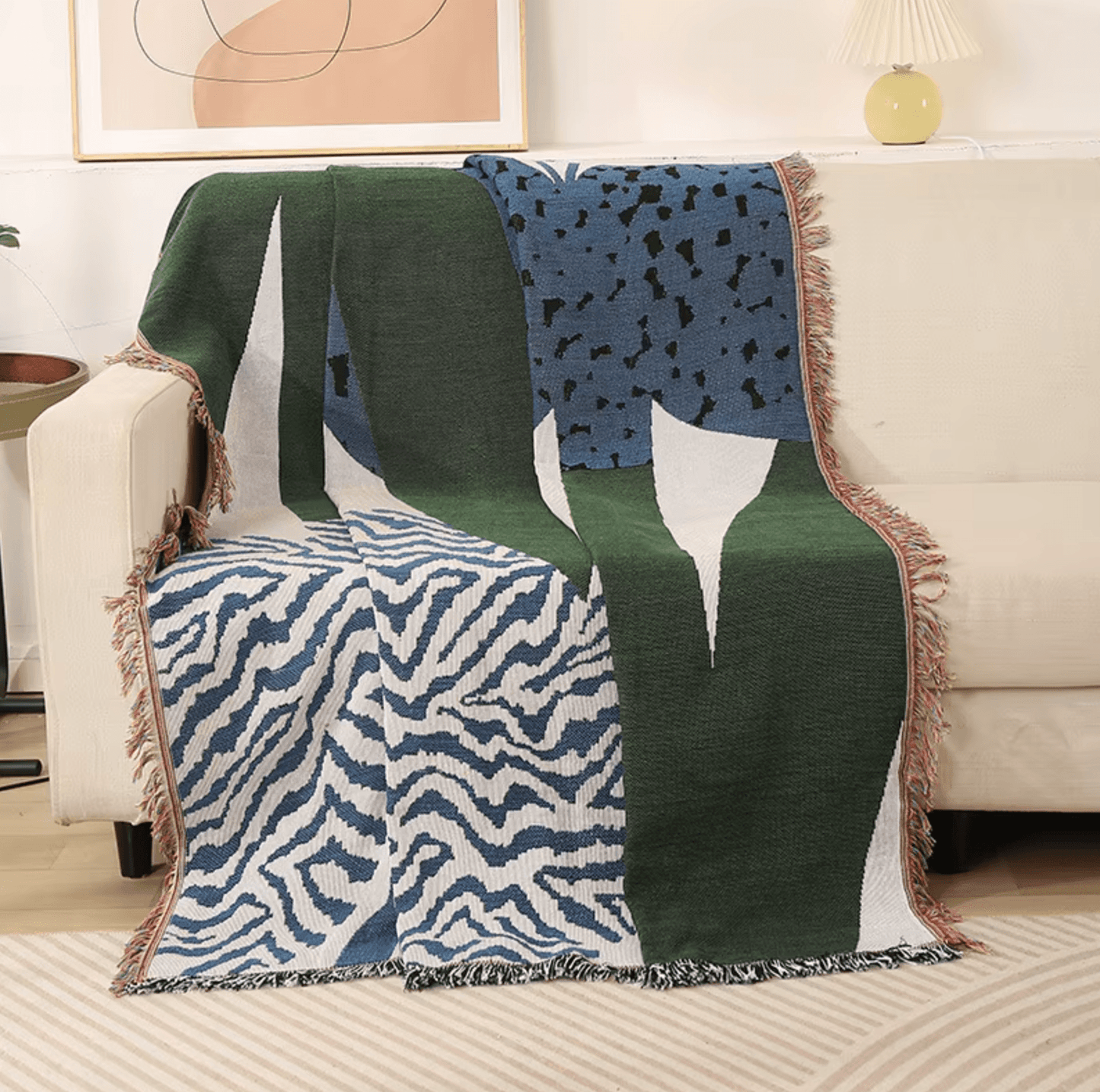 Abstract Shapes Throw Blanket - Onyx Decor