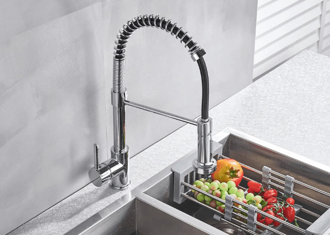 Apex Pro Spring Coil Kitchen Faucet - Onyx Decor