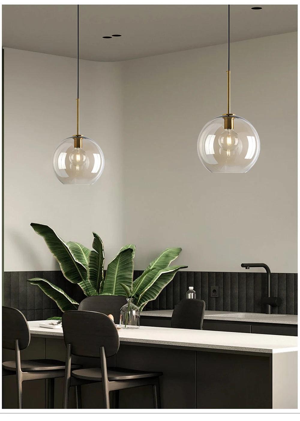 Arlo – Modern Glass Pendant Light - Onyx Decor