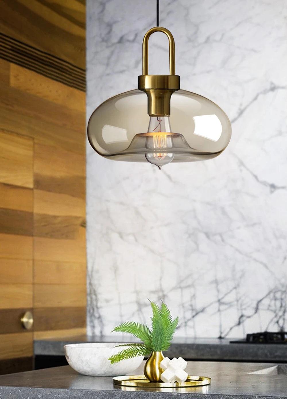 Arlo – Modern Glass Pendant Light - Onyx Decor