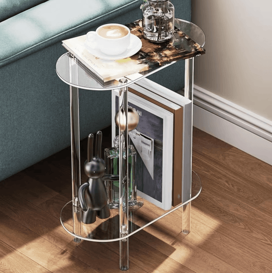 Astra Clear Acrylic Side Table - Onyx Decor