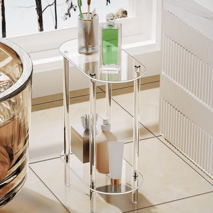 Astra Clear Acrylic Side Table - Onyx Decor