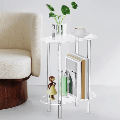 Astra Clear Acrylic Side Table - Onyx Decor