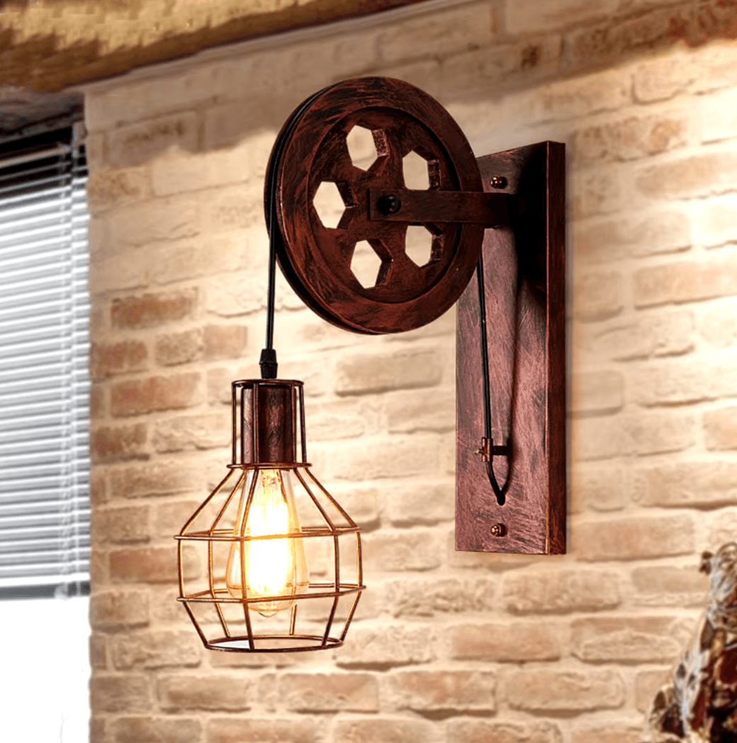 Avery - Industrial Wall Lamp - Onyx Decor