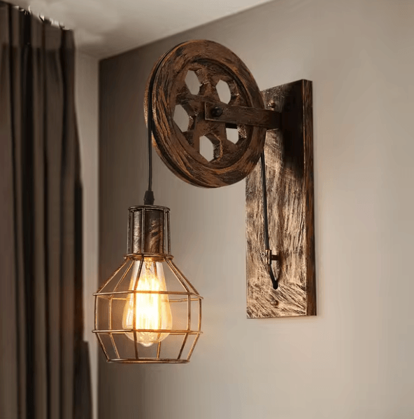 Avery - Industrial Wall Lamp - Onyx Decor