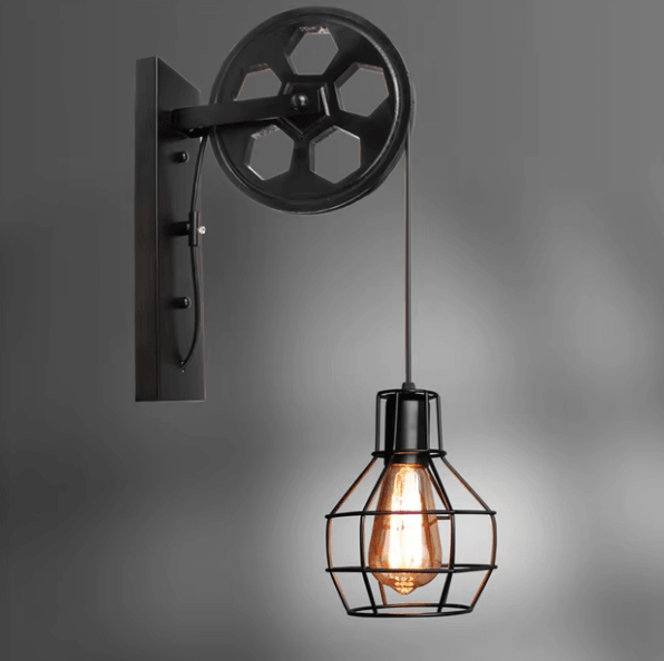 Avery - Industrial Wall Lamp - Onyx Decor