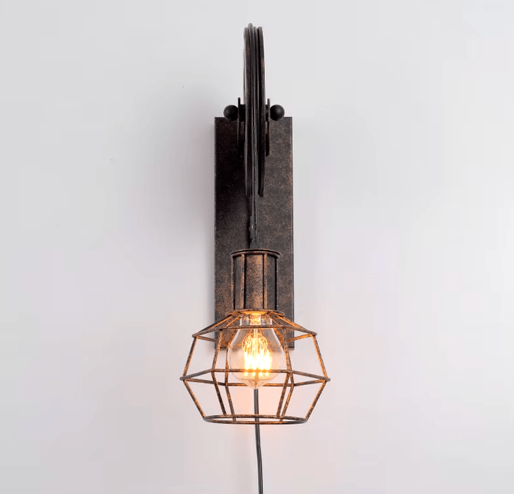 Avery - Industrial Wall Lamp - Onyx Decor