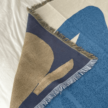 Azure Muse Woven Throw Blanket - Onyx Decor