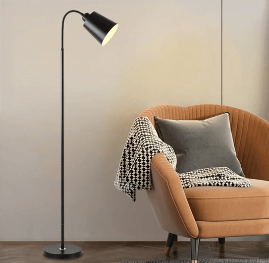 Beckett - Modern Simple Metal Floor Lamp - Onyx Decor