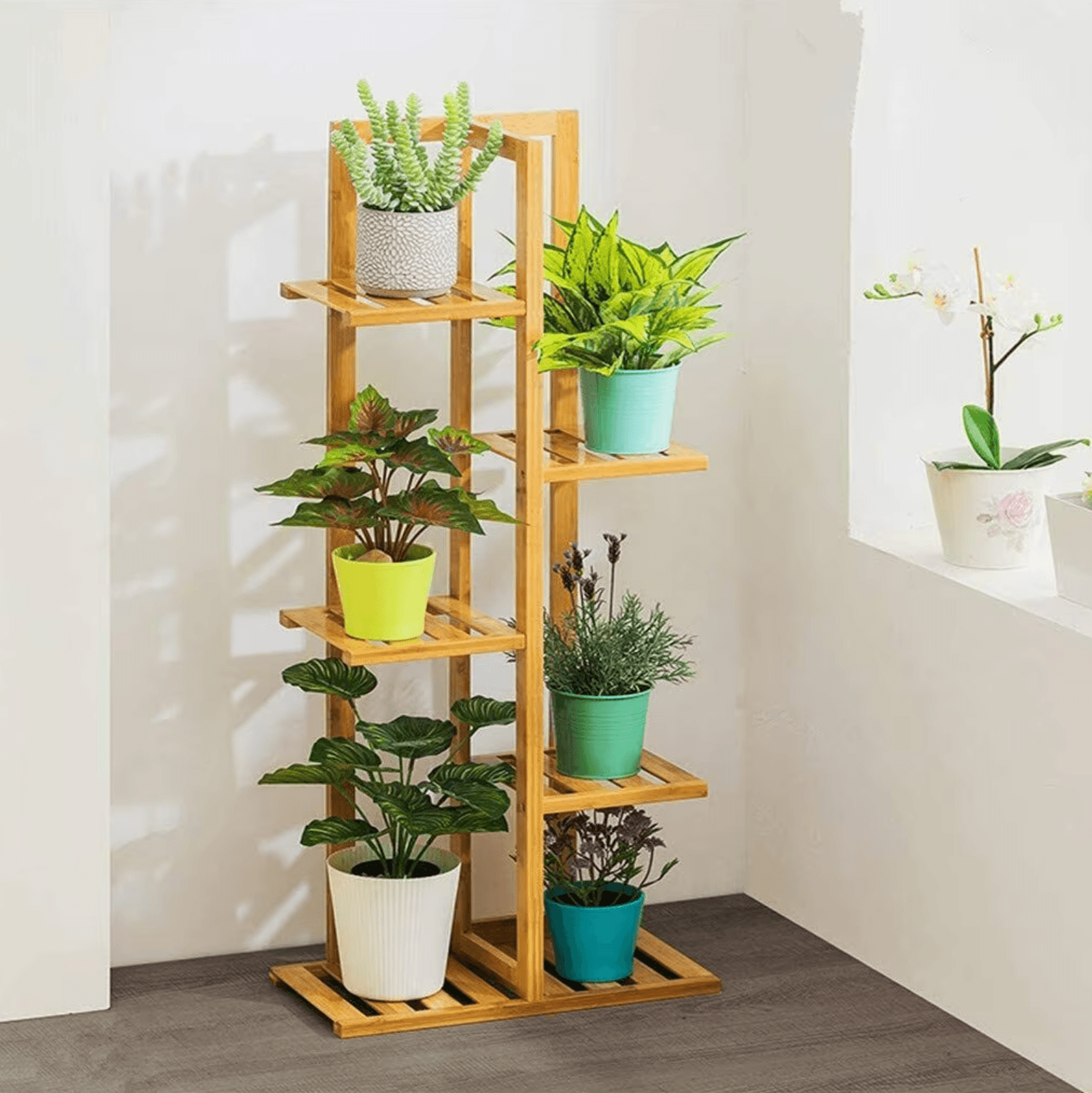 Elara Vertical Plant Display Stand - Onyx Decor