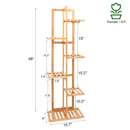 Elara Vertical Plant Display Stand - Onyx Decor