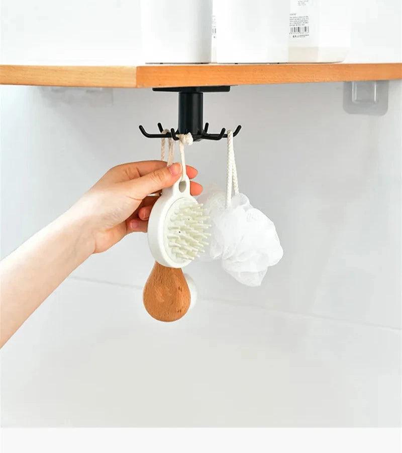 Atlas Rotating Utensil Hook Rack - Onyx Decor