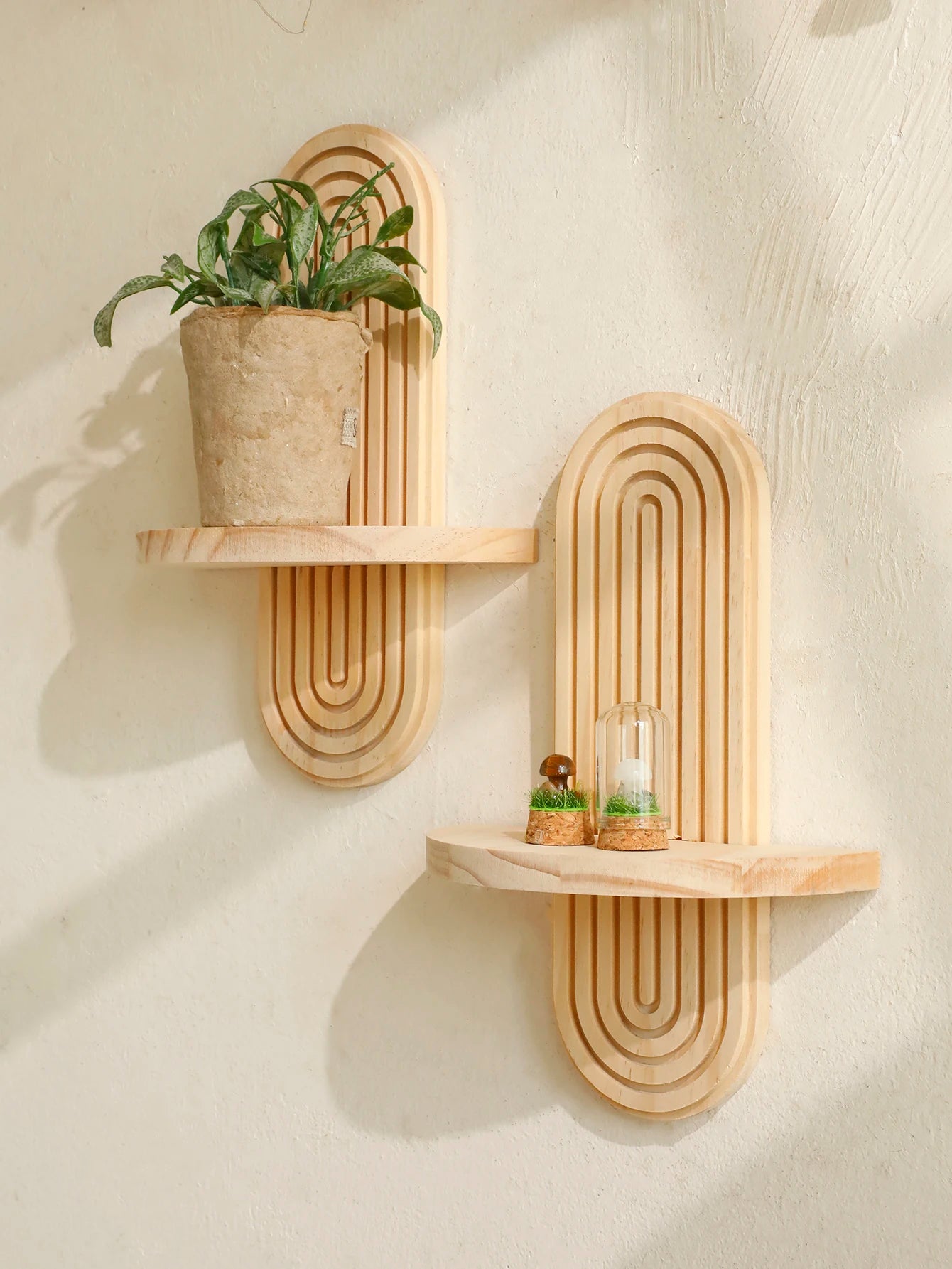 Boho Geometric Floating Shelf - Onyx Decor