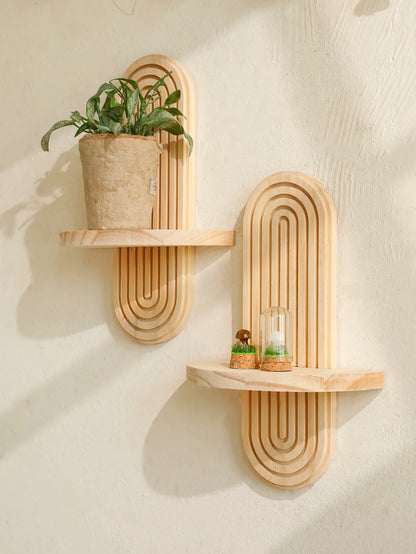 Boho Geometric Floating Shelf - Onyx Decor