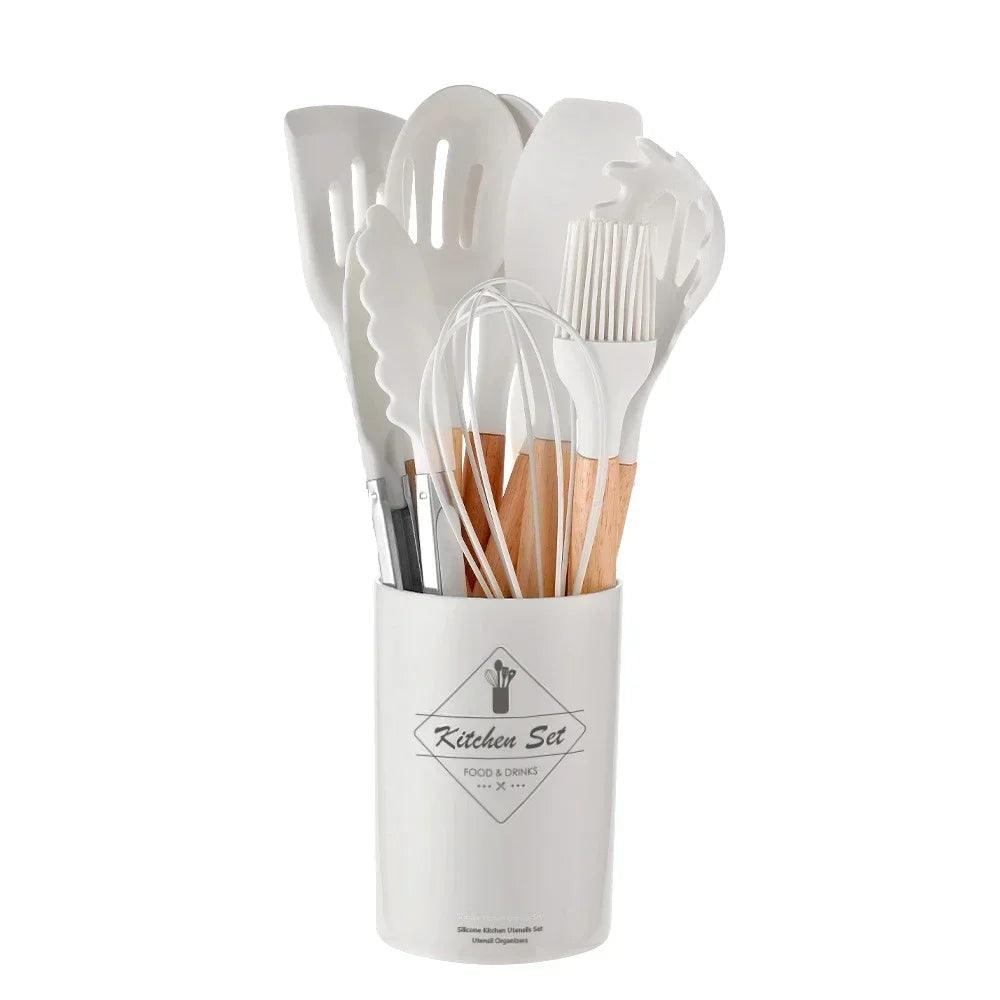 All-in-One 12 Piece Kitchen Utensil Set - Onyx Decor