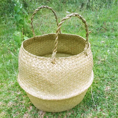 Coveview Woven Basket Planter - Onyx Decor