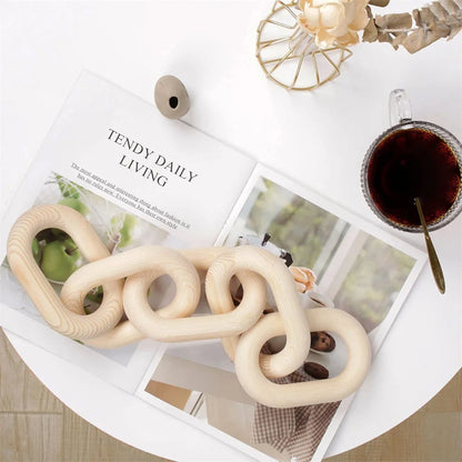 Raleigh Chain Link Sculpture - Onyx Decor
